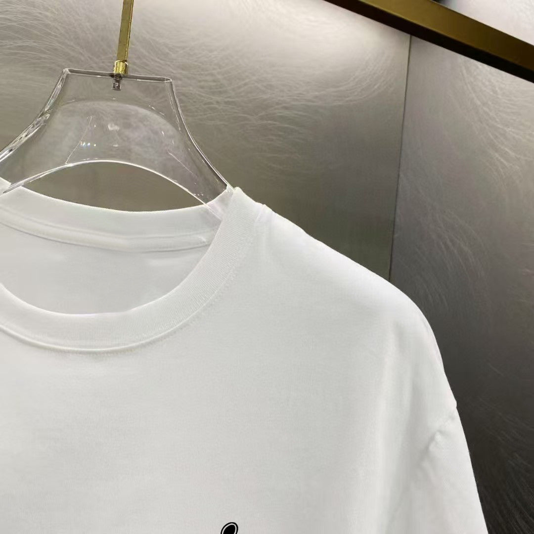 Amiri Ornate Script Front Graphic Crew‑Neck Short‑Sleeve T‑Shirt