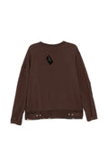 Undercover press-stud curved-panel cardigan
