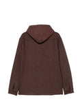 Eleventy herringbone hooded jacket