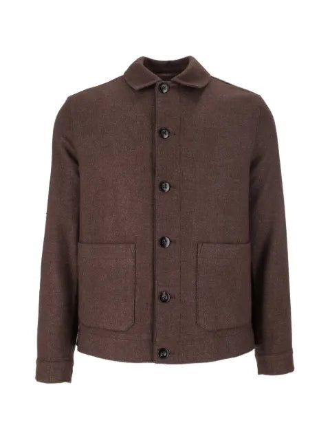 Circolo 1901 long-sleeve patch-pocket shirt jacket