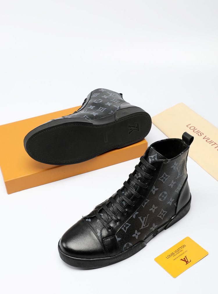 Louis Vuitton Monogram High-Top Sneakers